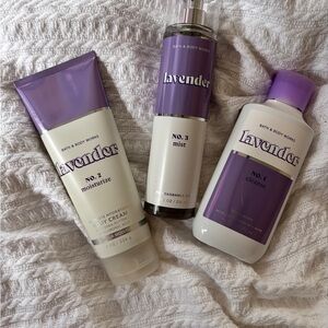 Bath & Body Works Lavender Collection - Purple and Cream